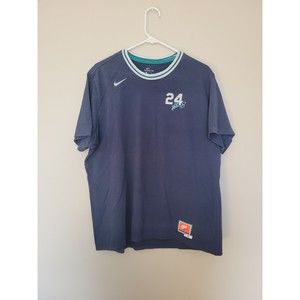 Nike Ken Griffey Jr Autograph Signature Tee T Shirt Mariners #24 Classic Logo XL